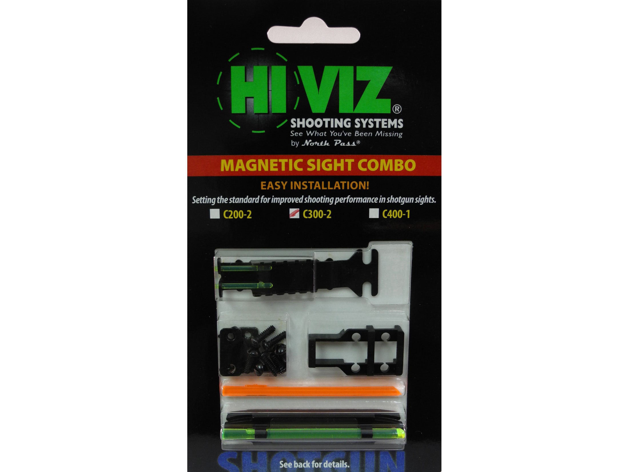 HIVIZ C-Series Shotgun Sight Set 11/64-17/64 Vent Ribs