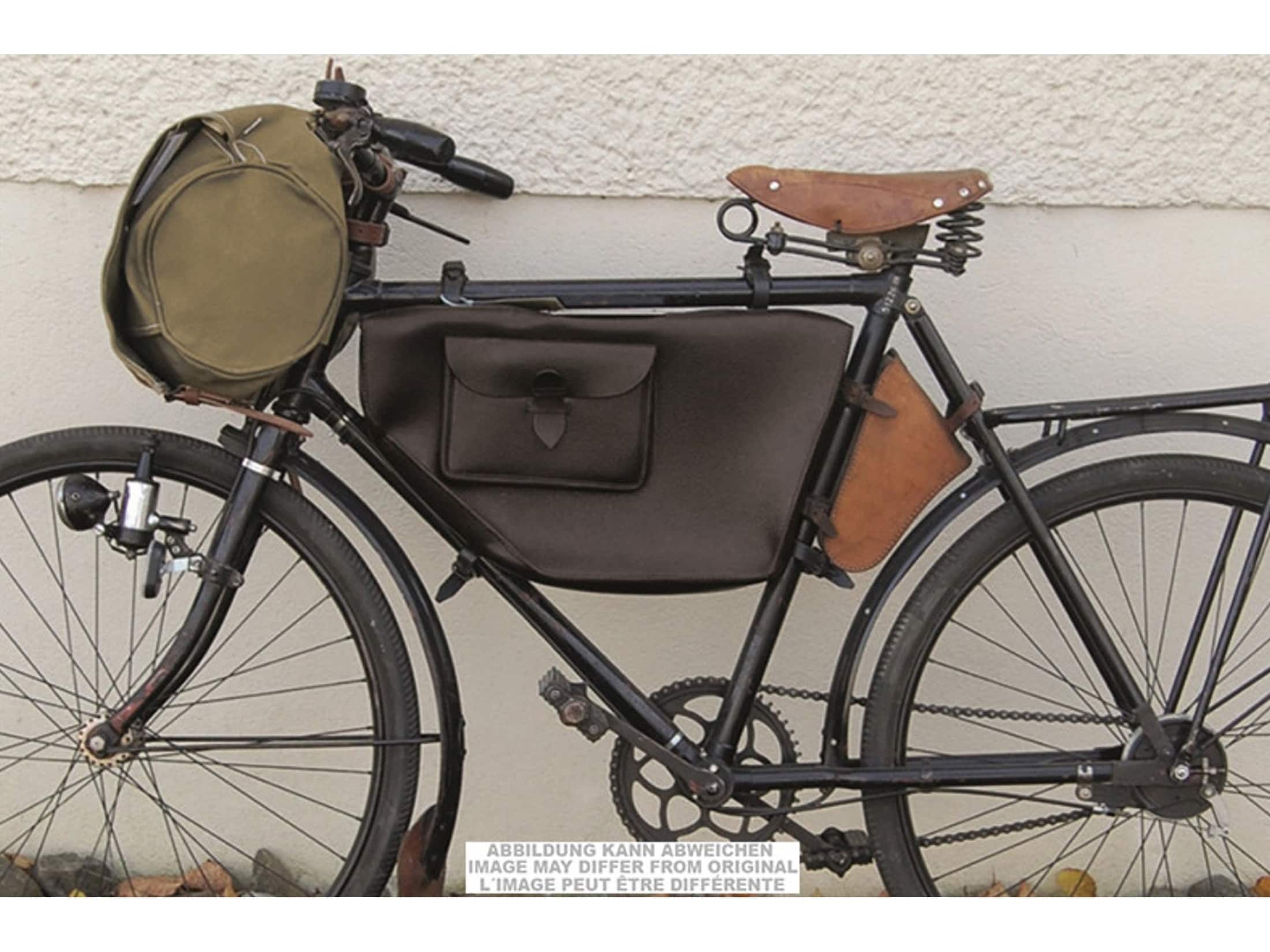 Military Surplus Swiss Leather Bicycle Bag Grade 1 Black