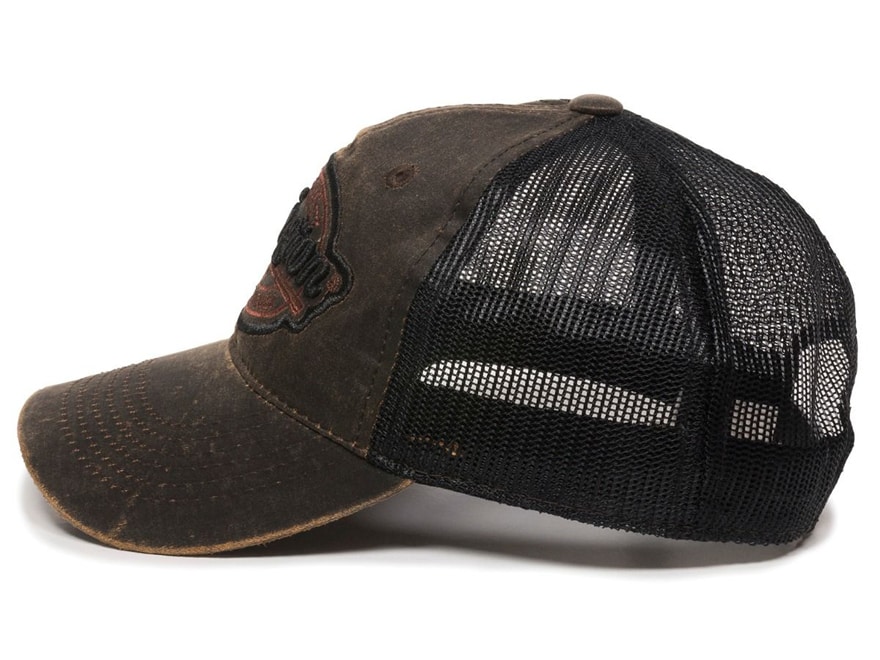 Remington Mens Weathered LC Logo Hat Dark Brown/Black