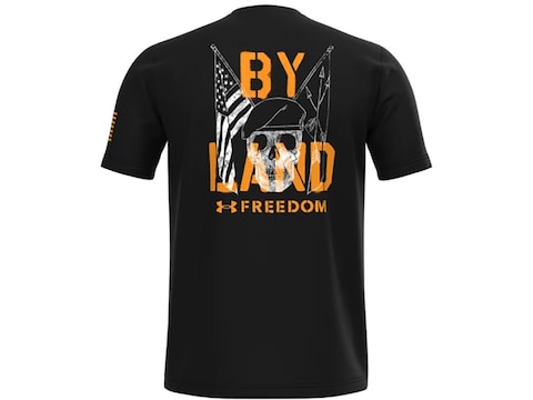 Under Armour Tactical Men's New Freedom By Land T-Shirt Black Large