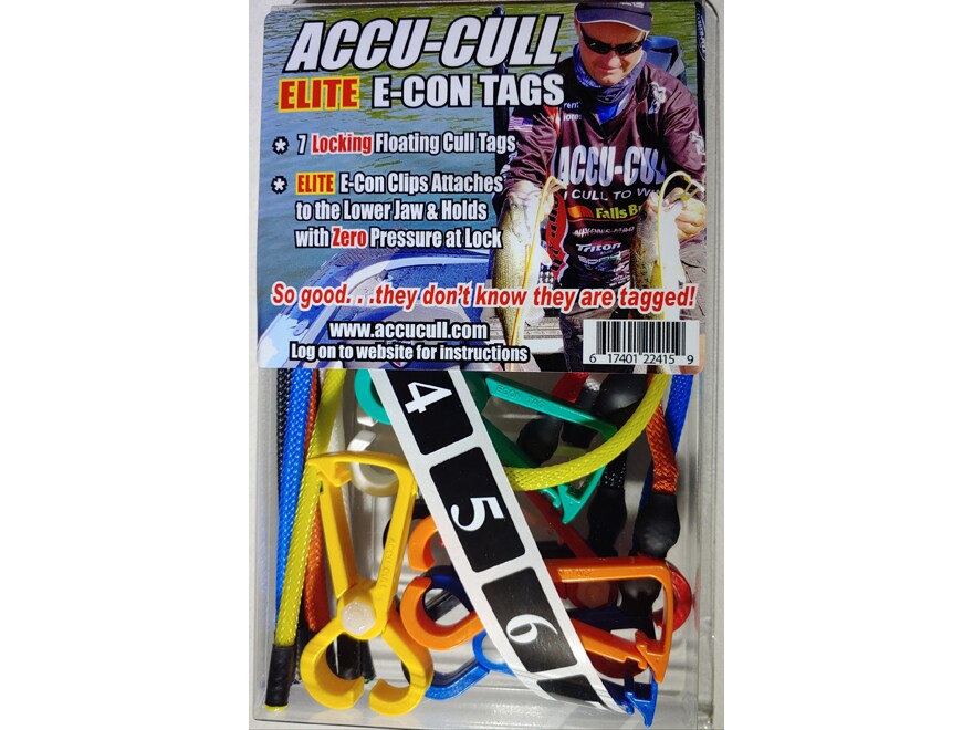 Accu-cull Elite E-con Fishing Colored Fish Tags Culling System for sale online 