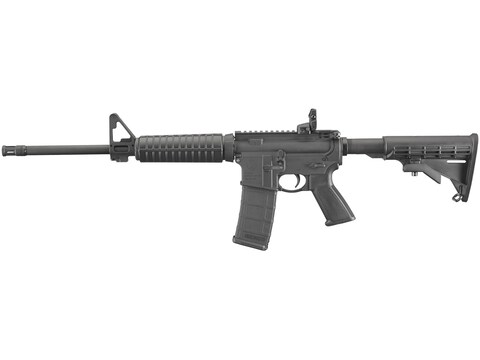 Ruger AR-556 Semi Automatic Rifle 5.56x45mm NATO 16.1" Black Threaded Barrel Black Frame Black Collapsible Stock