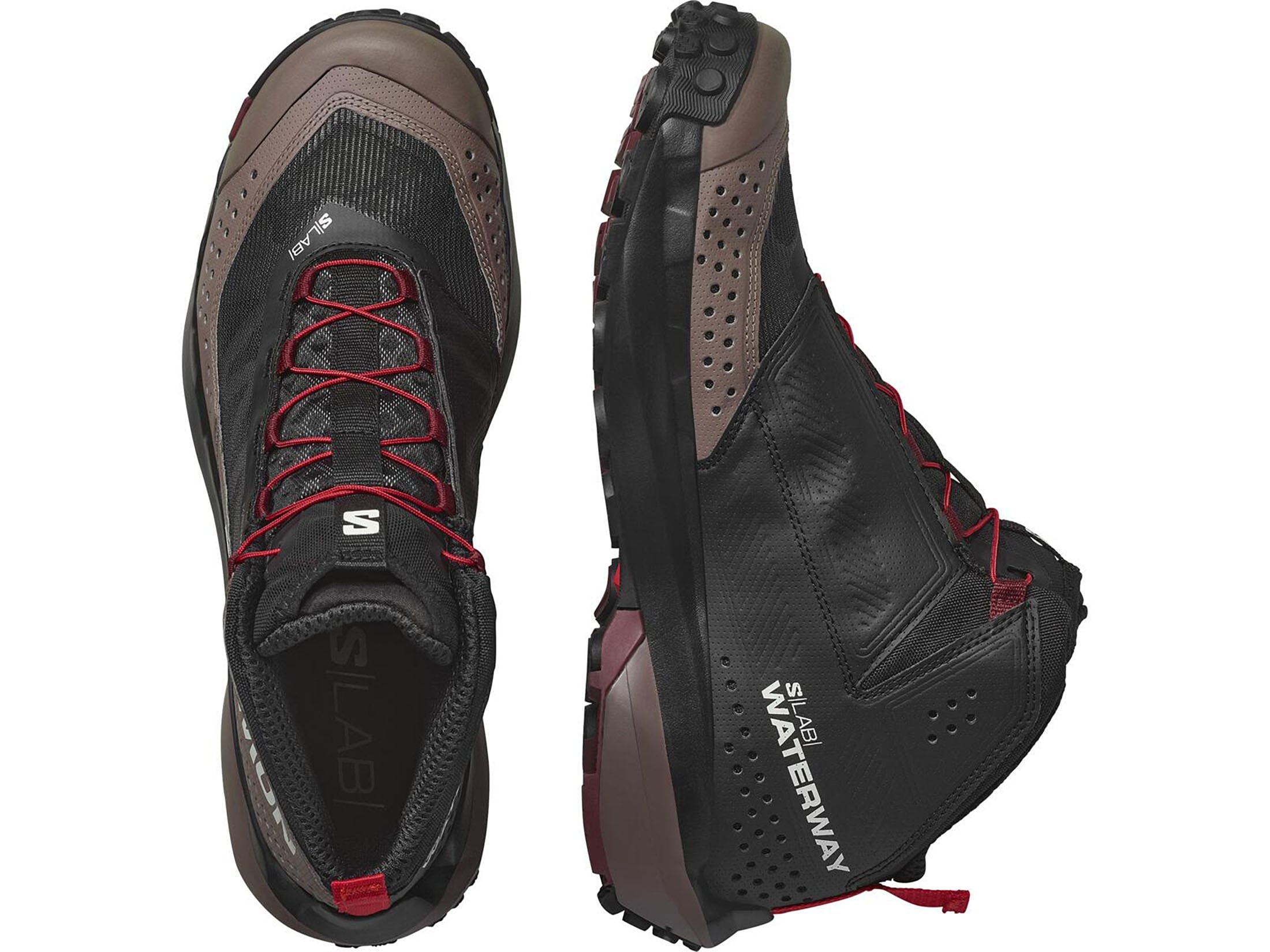 Salomon S/Lab Waterway Hiking Boots Synthetic Black/Iron  display picture 2