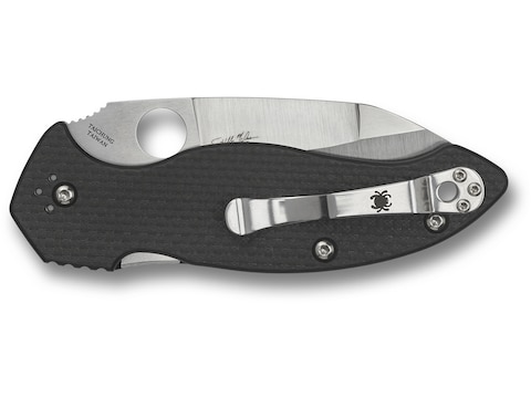 Spyderco Utility Kitchen Knife 6.5 in Serrated Black Handle