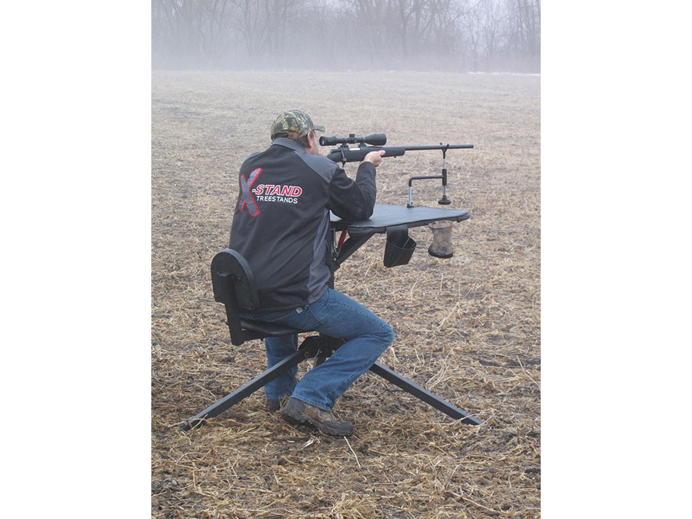 Hunting X Stand X Ecutor 360 Swivel Shooting Bench Black Hunting