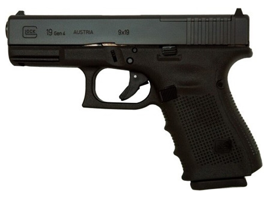Glock 19 MOS Gen 4 9mm Luger Pistol 4.02 Barrel 10+1 Round Black