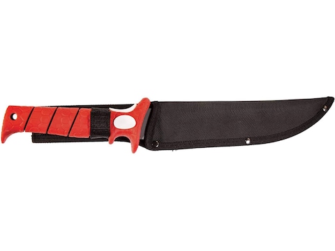 Bubba Blade Flex Fillet Knife 9 Black Serrated Blade, Red TPR