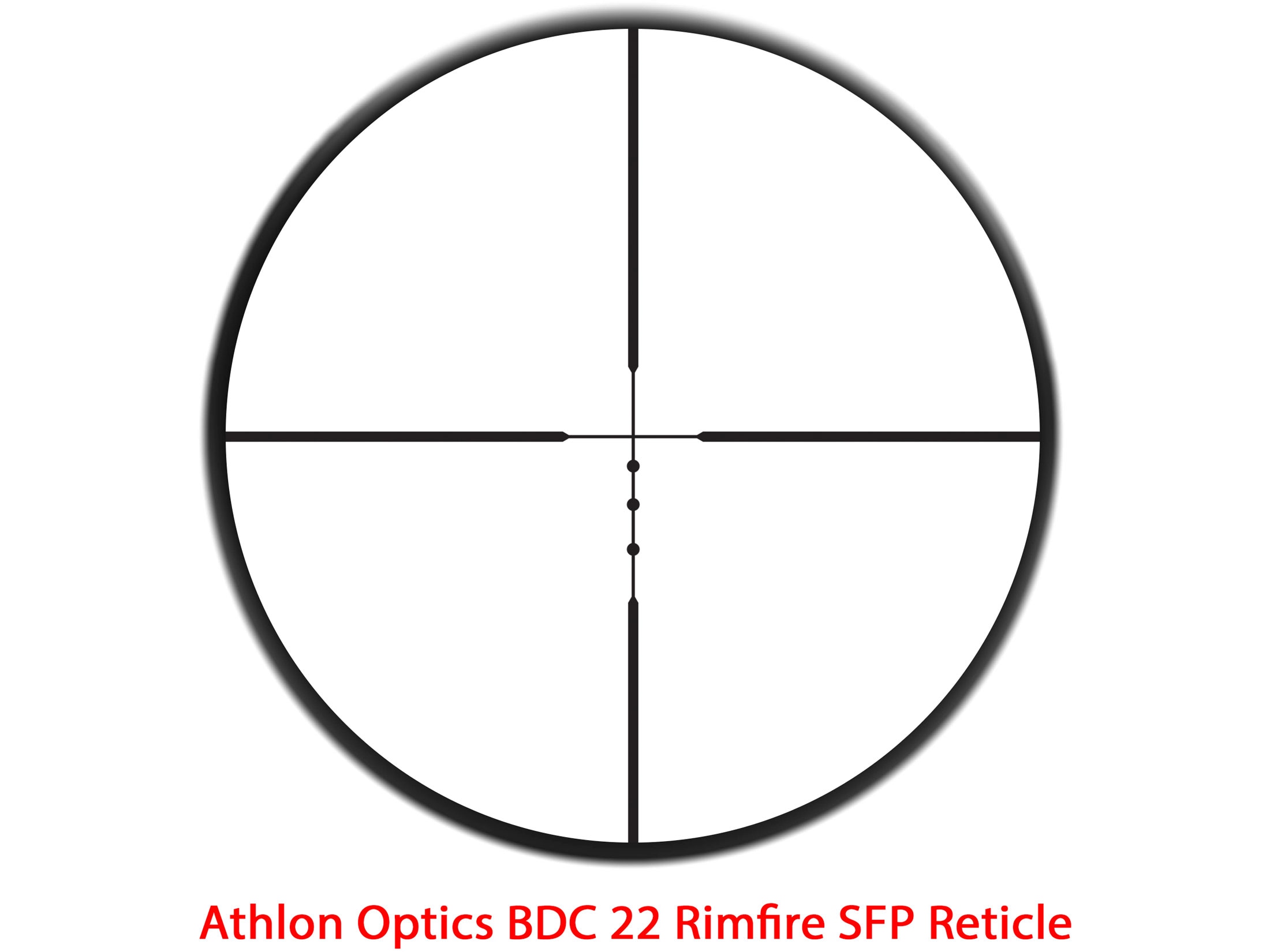 Athlon Optics Neos Rifle Scope 3 9x 40mm BDC 22 Rimfire Reticle Matte