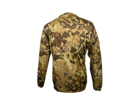 Kryptek Men's Stalker Long Sleeve T-Shirt Cotton Highlander Camo 2XL