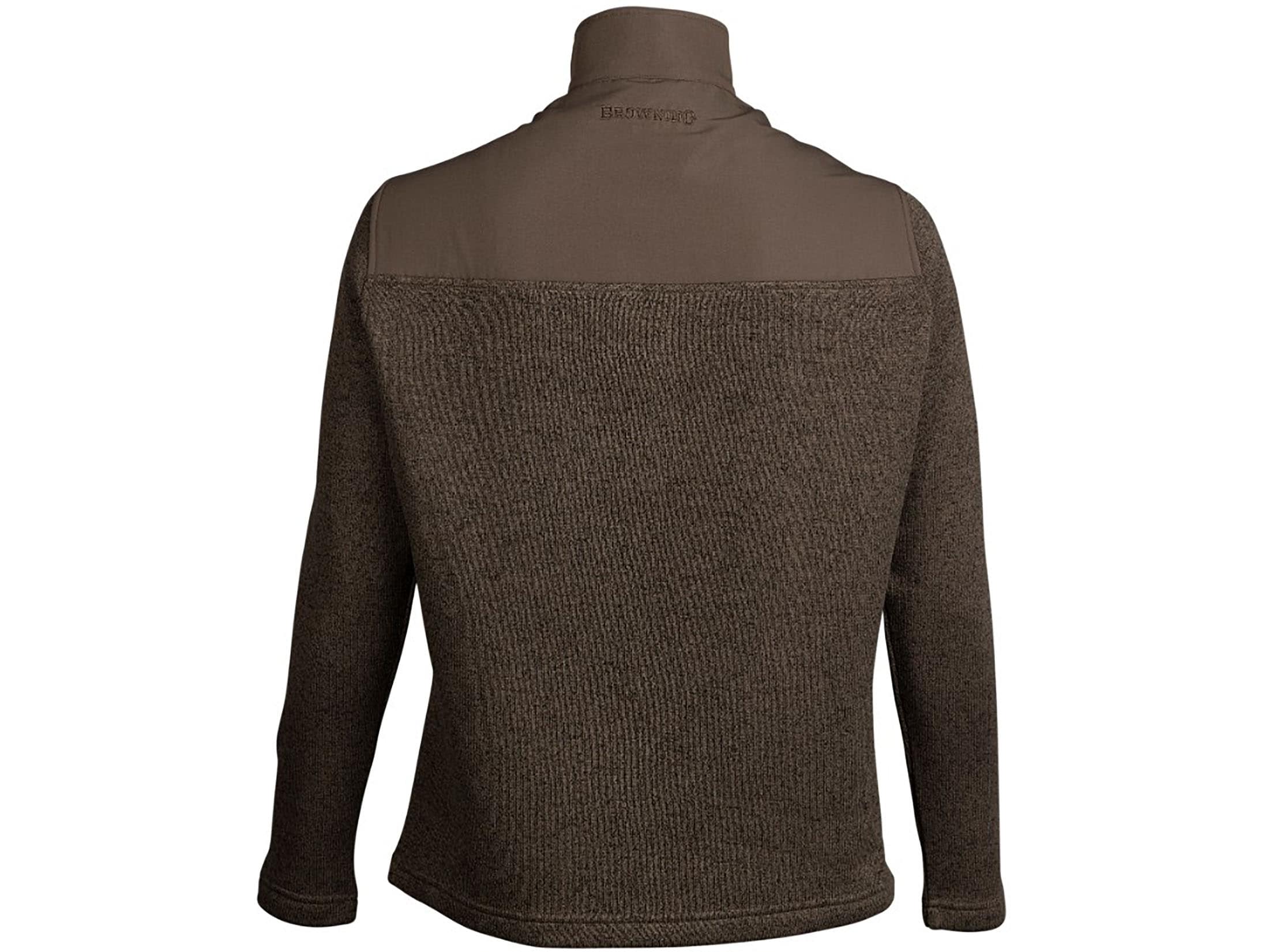 Browning Men's Spider Knit Quarter Zip Shirt Major Brown XL Browning Men's Spider Knit Quarter Zip Shirt Major Brown XL