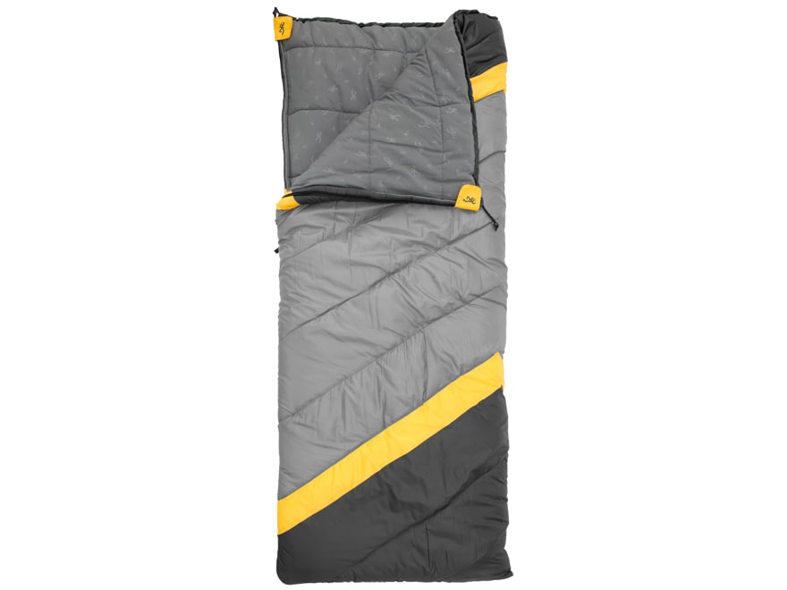 Browning Side-By-Side 0 Degree Sleeping Bag 68 x 80 Nylon Clay Black