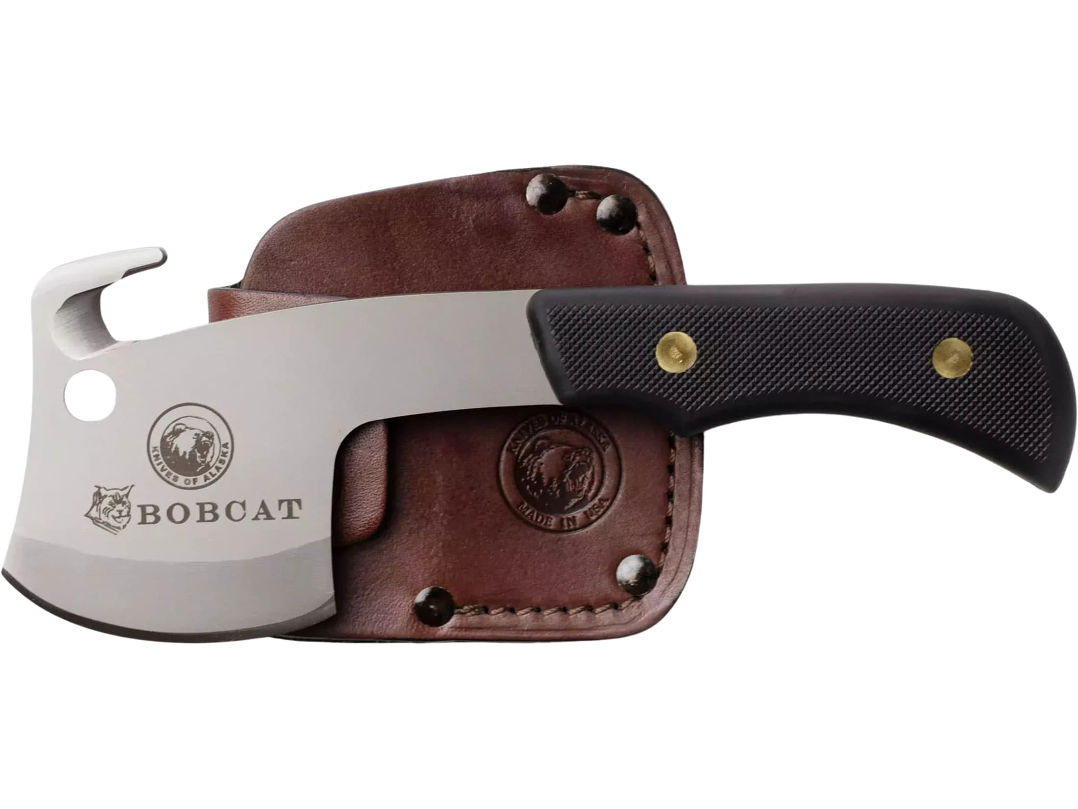 Knives of Alaska Bobcat Hatchet Suregrip Handle Black