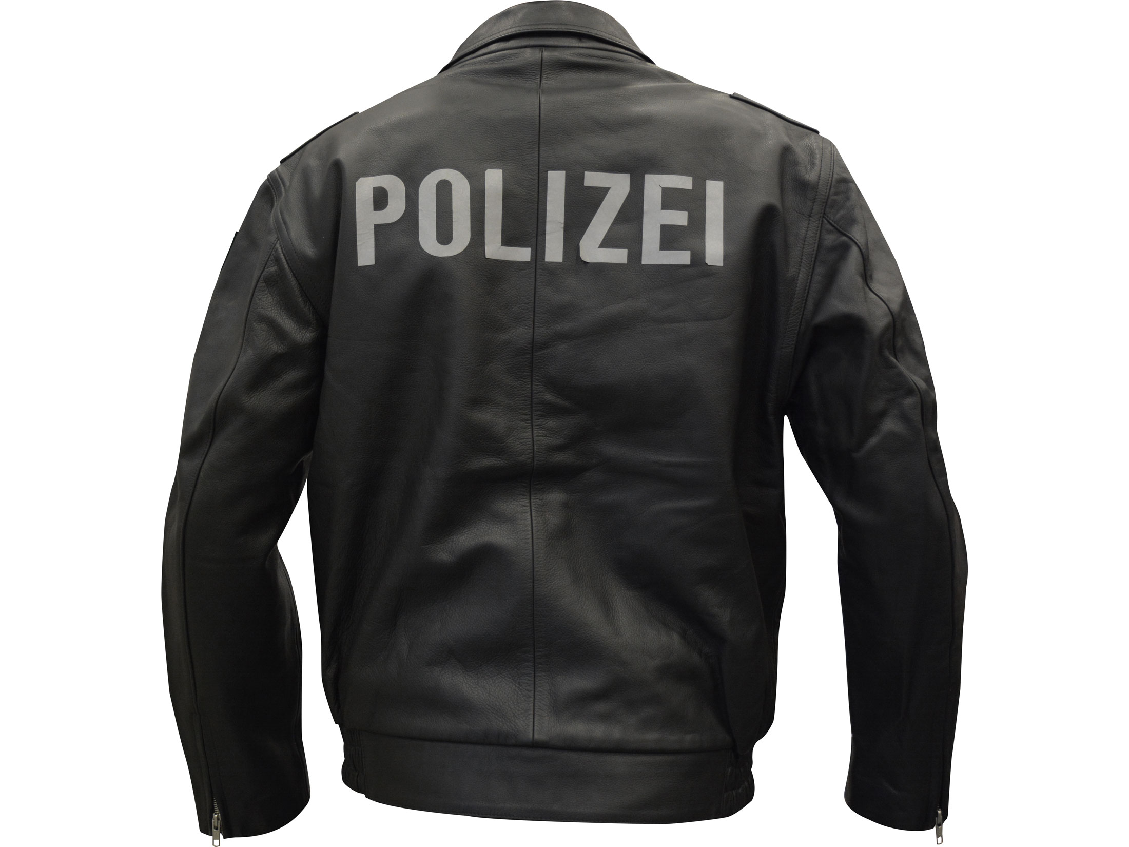 Used German Military Surplus Leather Police Jacket - Cairoamani.com