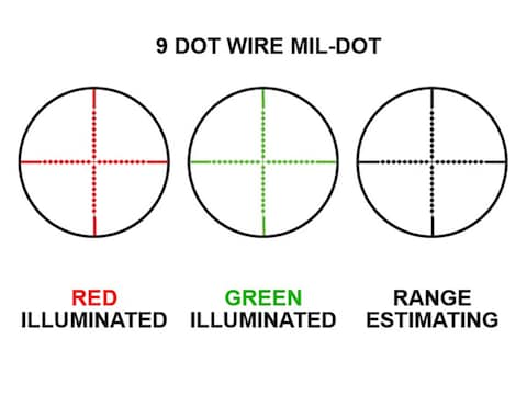 UTG ACCUSHOT® 3-12X44 Compact Rifle Scope Mil-dot 36 Color Reticle