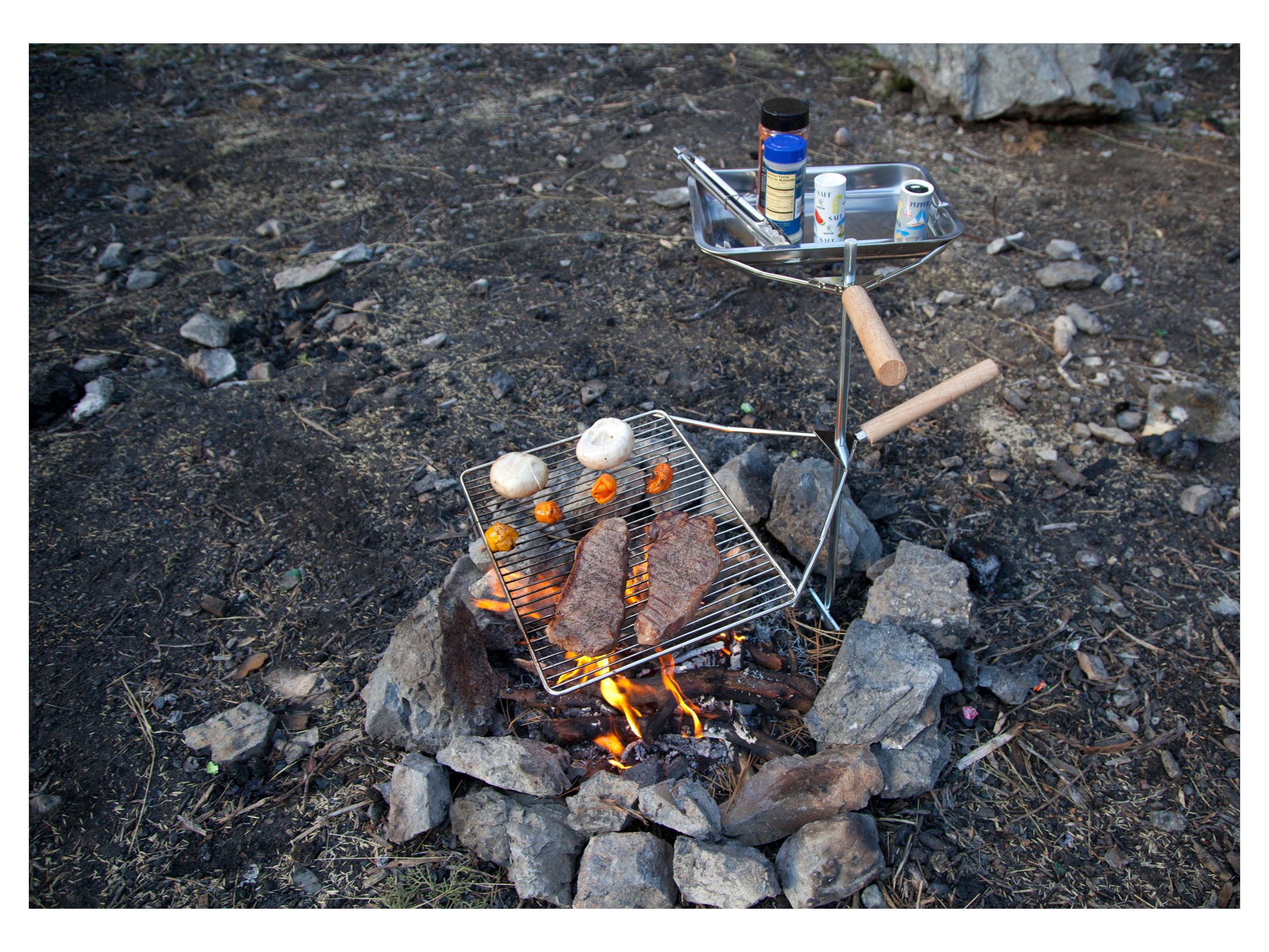 Camp chef lumberjack hotsell over fire grill