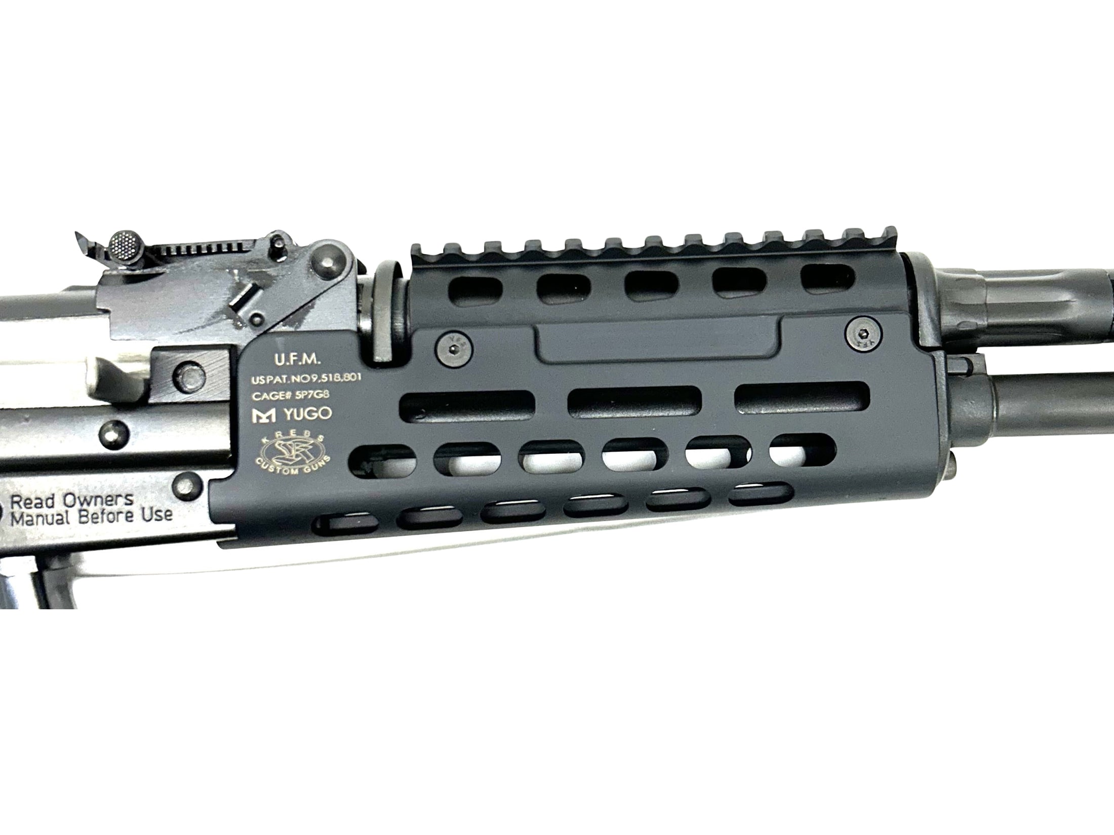 Krebs Custom UFM M-LOK Handguard Yugo Rifle Aluminum Black