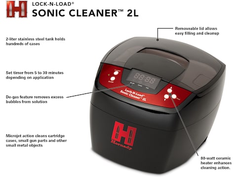 Hornady Lock-N-Load Sonic Cleaner 2L Ultrasonic Case Cleaner