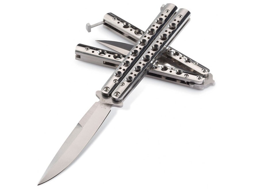 Benchmade 62 Folding Balisong Butterfly Knife 4.25 Crowned