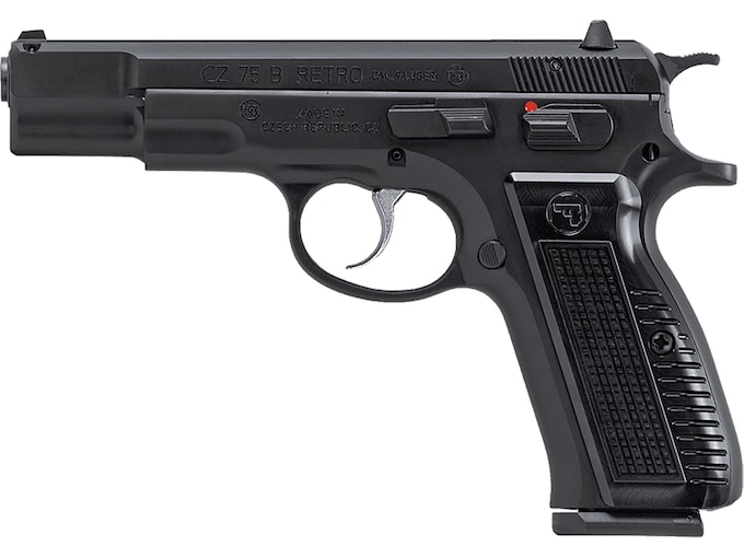 CZ-USA 75 B Retro Semi-Automatic Pistol 9mm Luger 4.6" Barrel 17-Round Black
