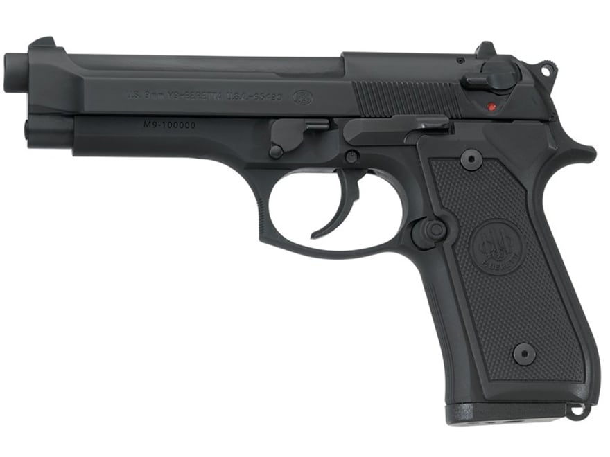 Beretta M9 9mm Luger Pistol 4.9 Barrel 15+1 Round Black