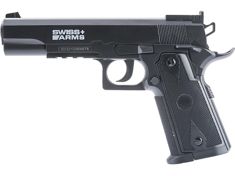 EMG Swiss Arms P1911 Match Air Pistol 177 Cal BB CO2 Powered Black