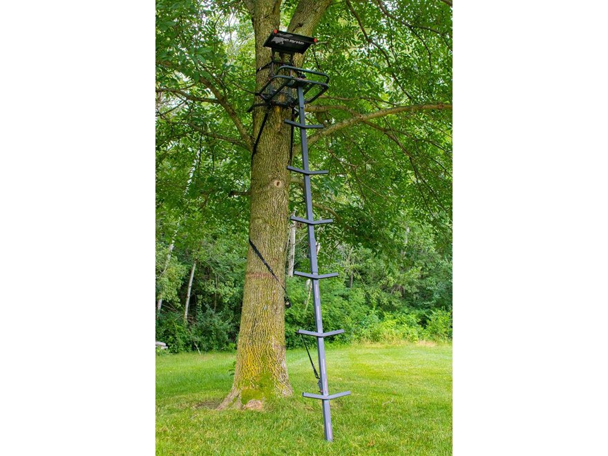 X Stand The Apollo 10 Single Ladder Treestand Steel Black