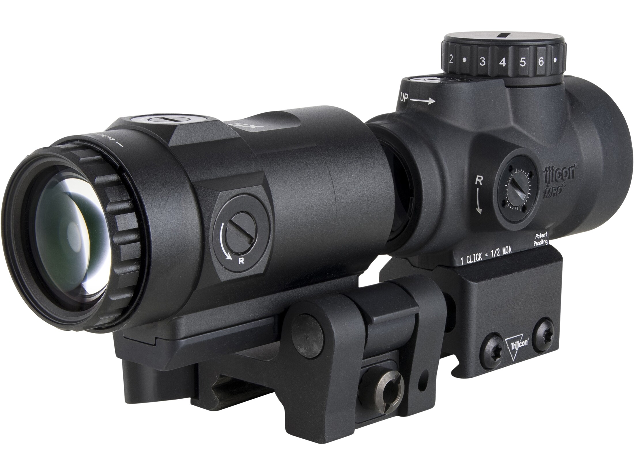 Trijicon MRO SD Patrol Red Dot Sight 3x Magnifier Red 2 MOA
