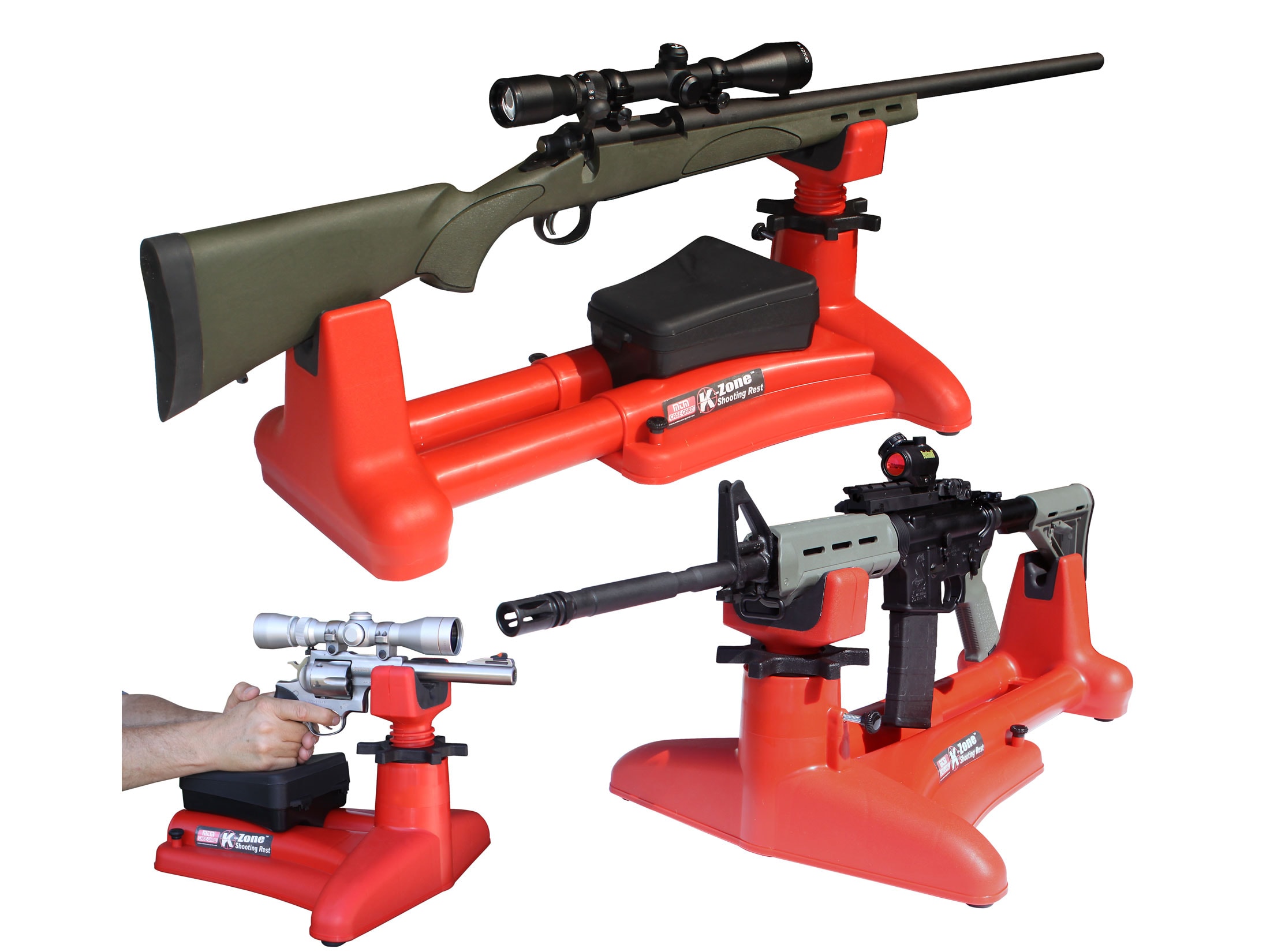 MTM Front Rifle Rest Ideal Shooting Rest for Rifle Shotgun Handgun Red FRR-30 