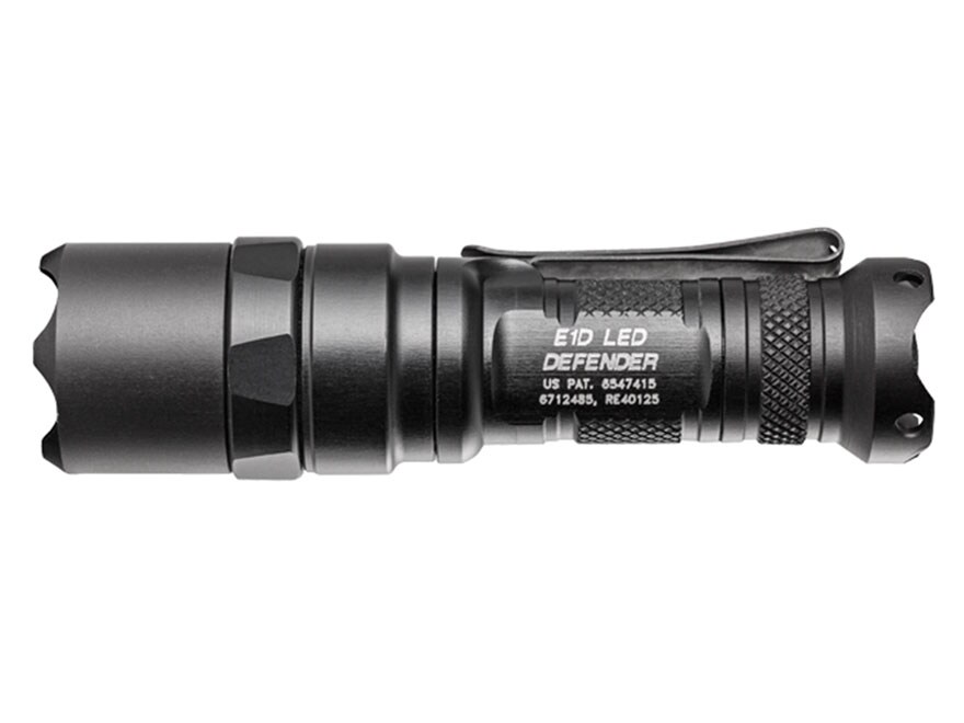 Surefire E1D Defender Flashlight CR123A Battery Black