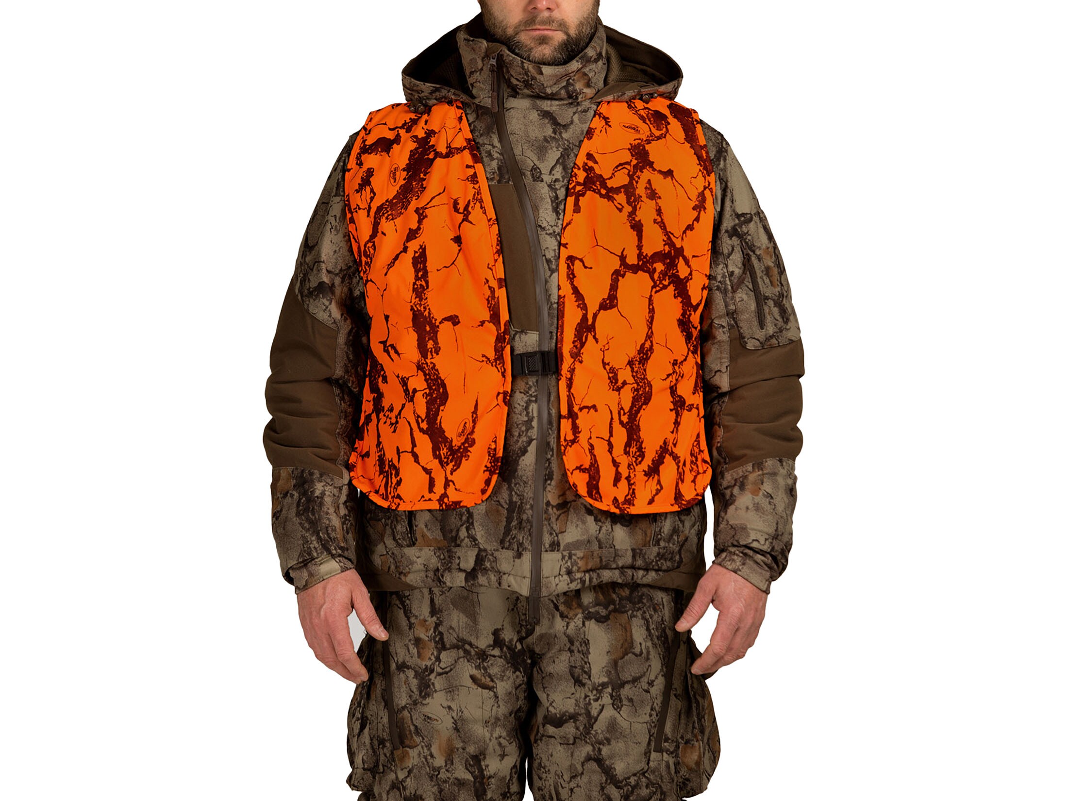 Orange camo hot sale safety vest