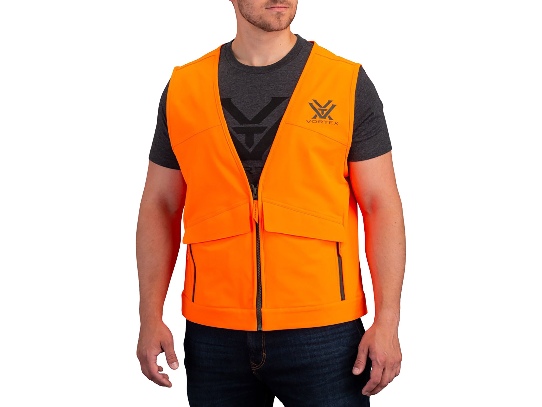 Men's blaze orange online hunting vest