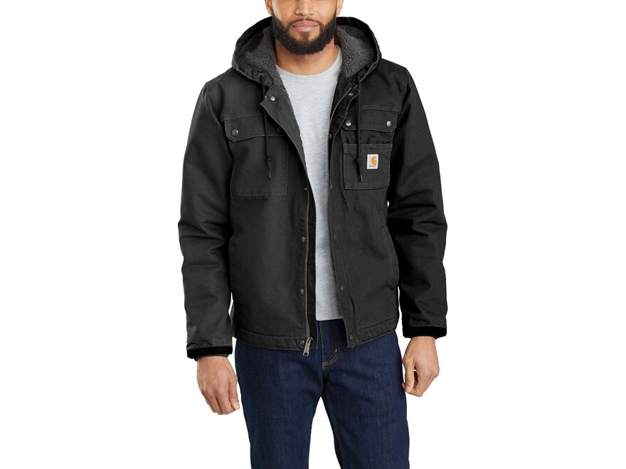 Carhartt Men's Relaxed Fit Washed Duck Sherpa Lined Utility Jacket