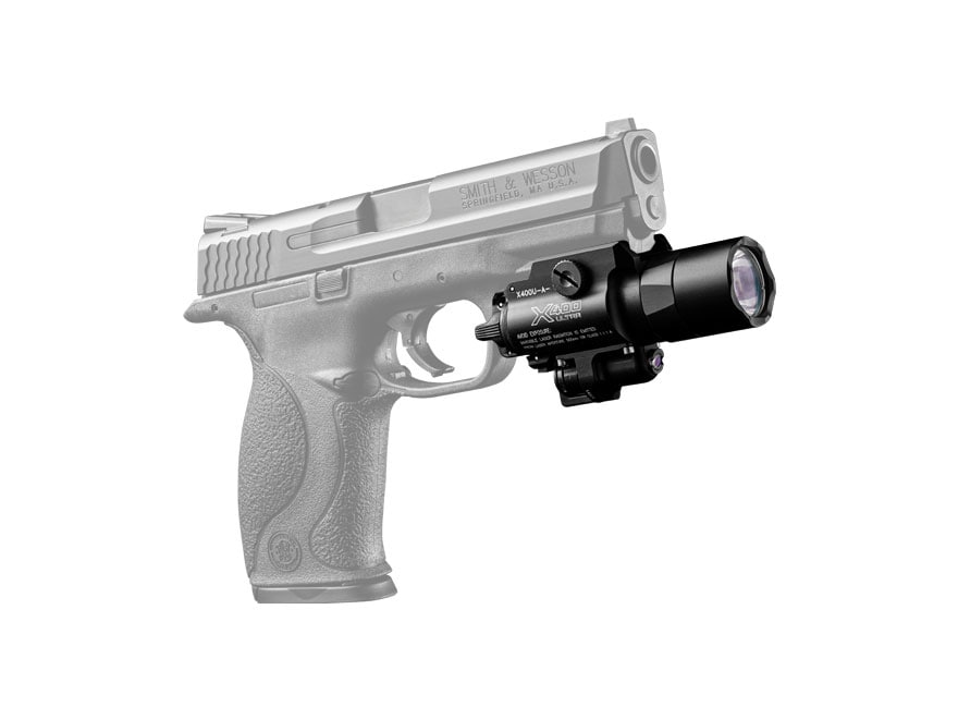 Surefire X400 Weapon Light Red Laser Picatinny Rail Black Surefire X400 Weapon Light Red Laser Picatinny Rail Black
