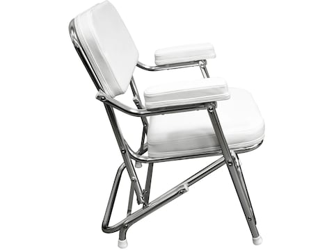 Wise Boaters Value Folding Deck Chair White