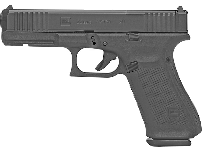 Glock G22 Gen5 MOS Semi-Automatic Pistol 40 S&W 4.49" Barrel 10-Round Black DLC
