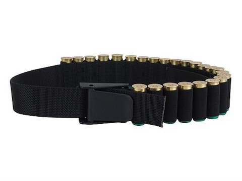 Uncle Mike's Shotgun Shell Ammo Belt Adjustable 25-Round Nylon Black