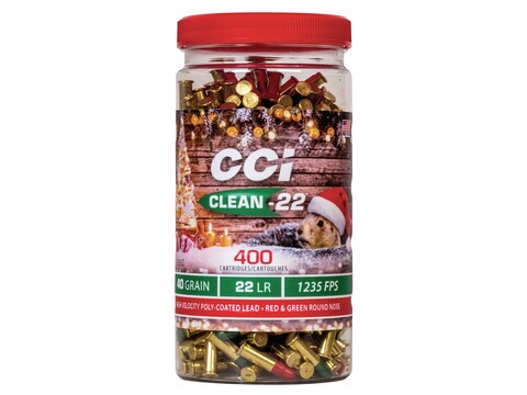 Cci Christmas Pack 2022 Cci Christmas Pack Clean-22 High-Velocity Ammo 22 Long Rifle 40 Grain