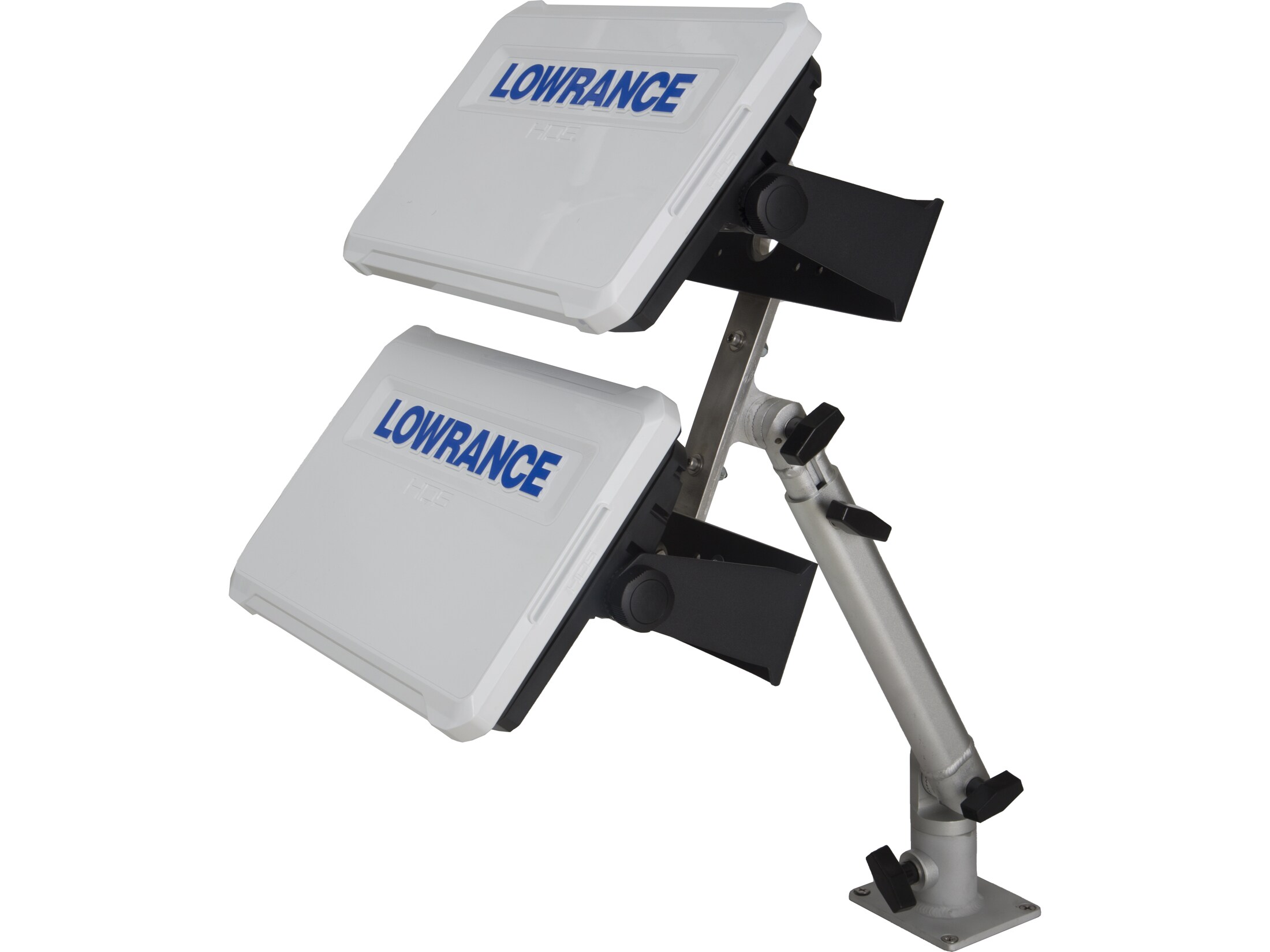 Millennium Marine Double Fish Finder Mount Black