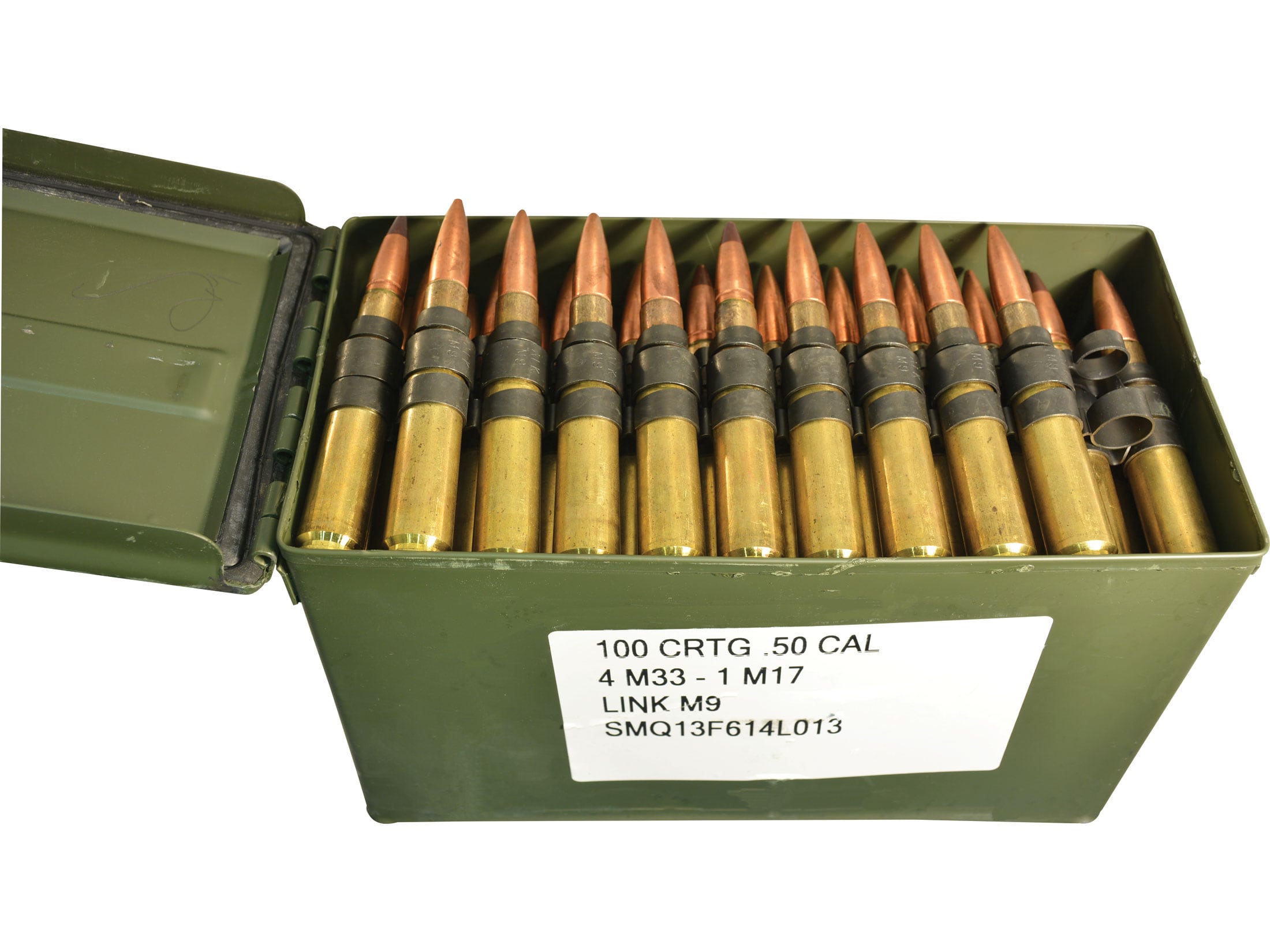 Military Surplus Ammo 50 BMG Full Metal Jacket M33 Ball/M17