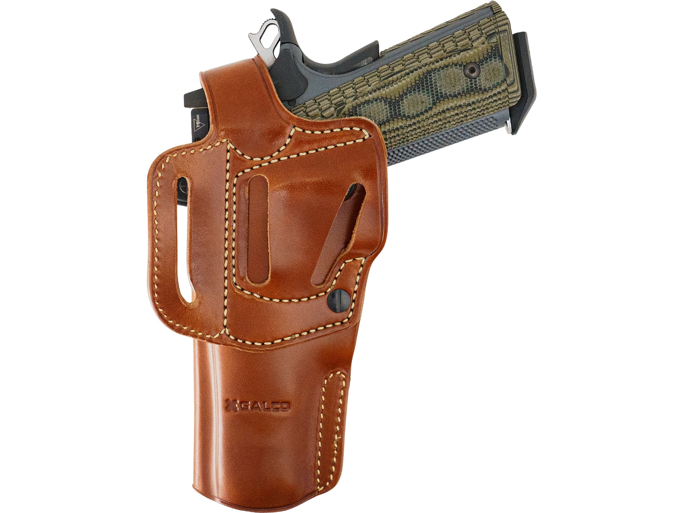 Galco APO OWB Holster Right Hand Glock 21, 21, 21SF Leather Tan