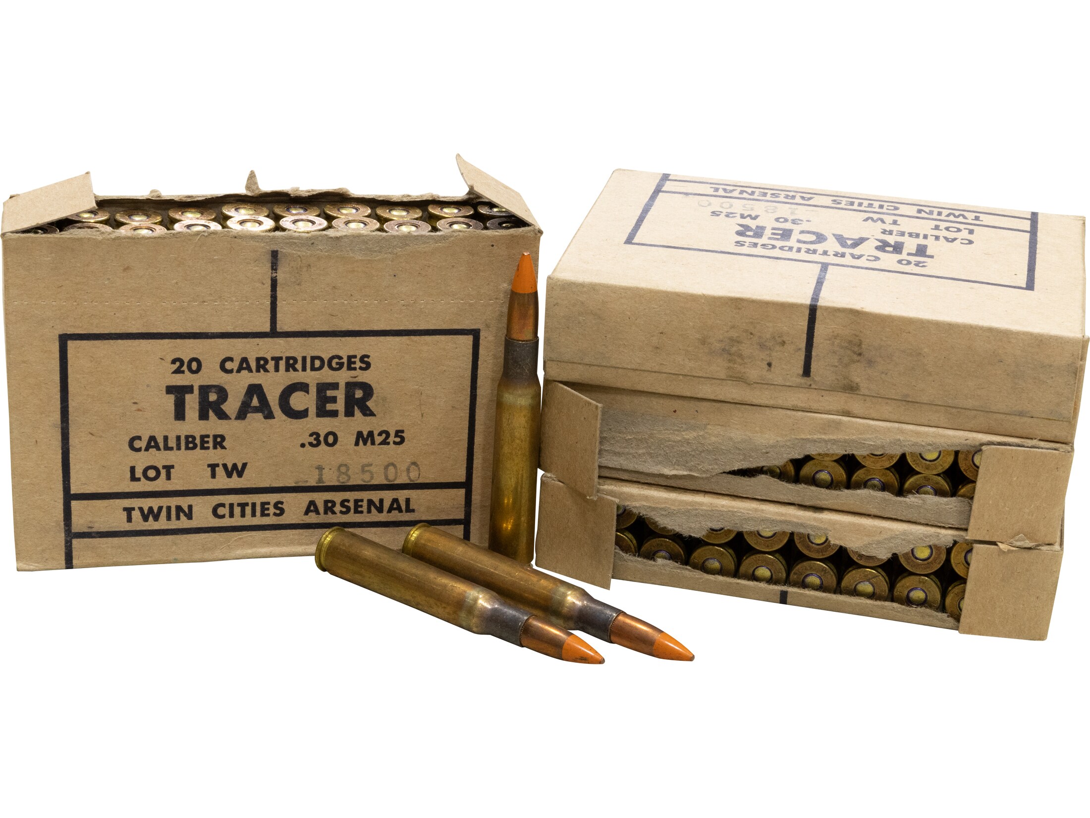 Military Surplus Tracer Ammo (Twin City) 30-06 Springfield 144 Grain
