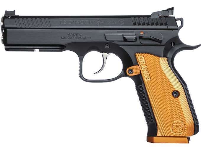 CZ-USA Shadow 2 Orange Semi-Automatic Pistol 9mm Luger 4.9" Barrel 17-Round Black Orange