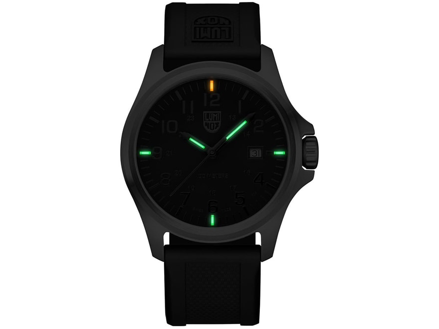 Luminox G Patagonia Watch Steel/PU Strap Black/Black