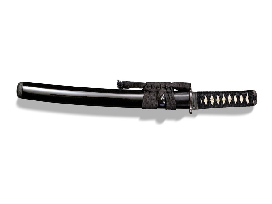 Cold Steel 88T Emperor O Tanto Sword 13.25" Blade/Black Braid Cord/Wood Scabbard 