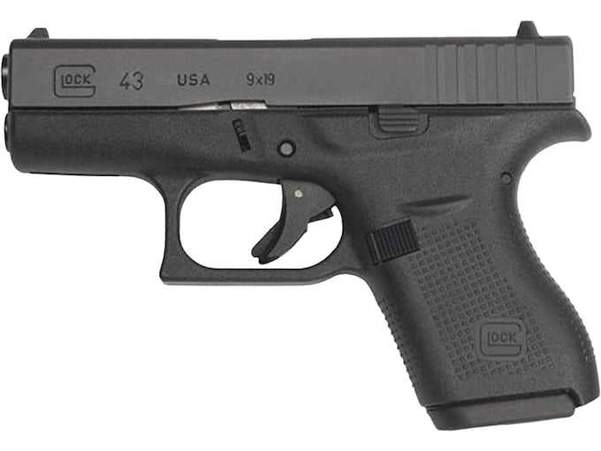 Glock 43 Semi-Automatic Pistol 9mm Luger 3.41" Barrel 6-Round Black