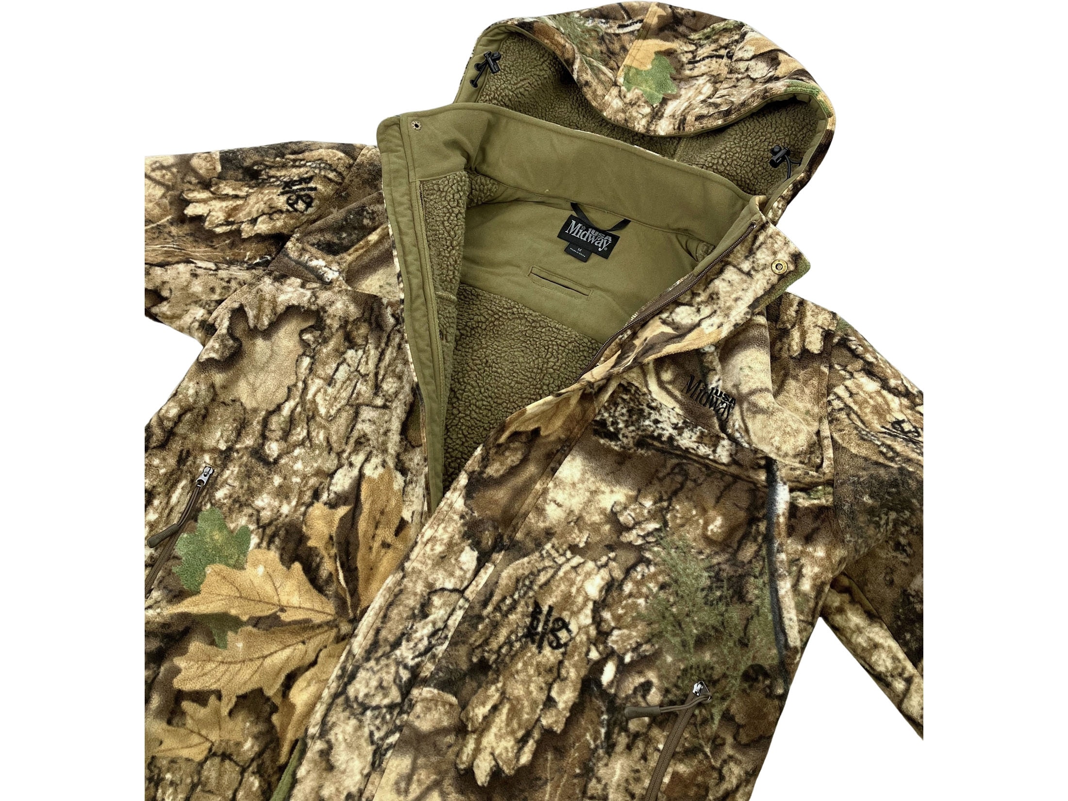 MidwayUSA Men's Fraser Ridge Fleece Coat Realtree APX 3XL