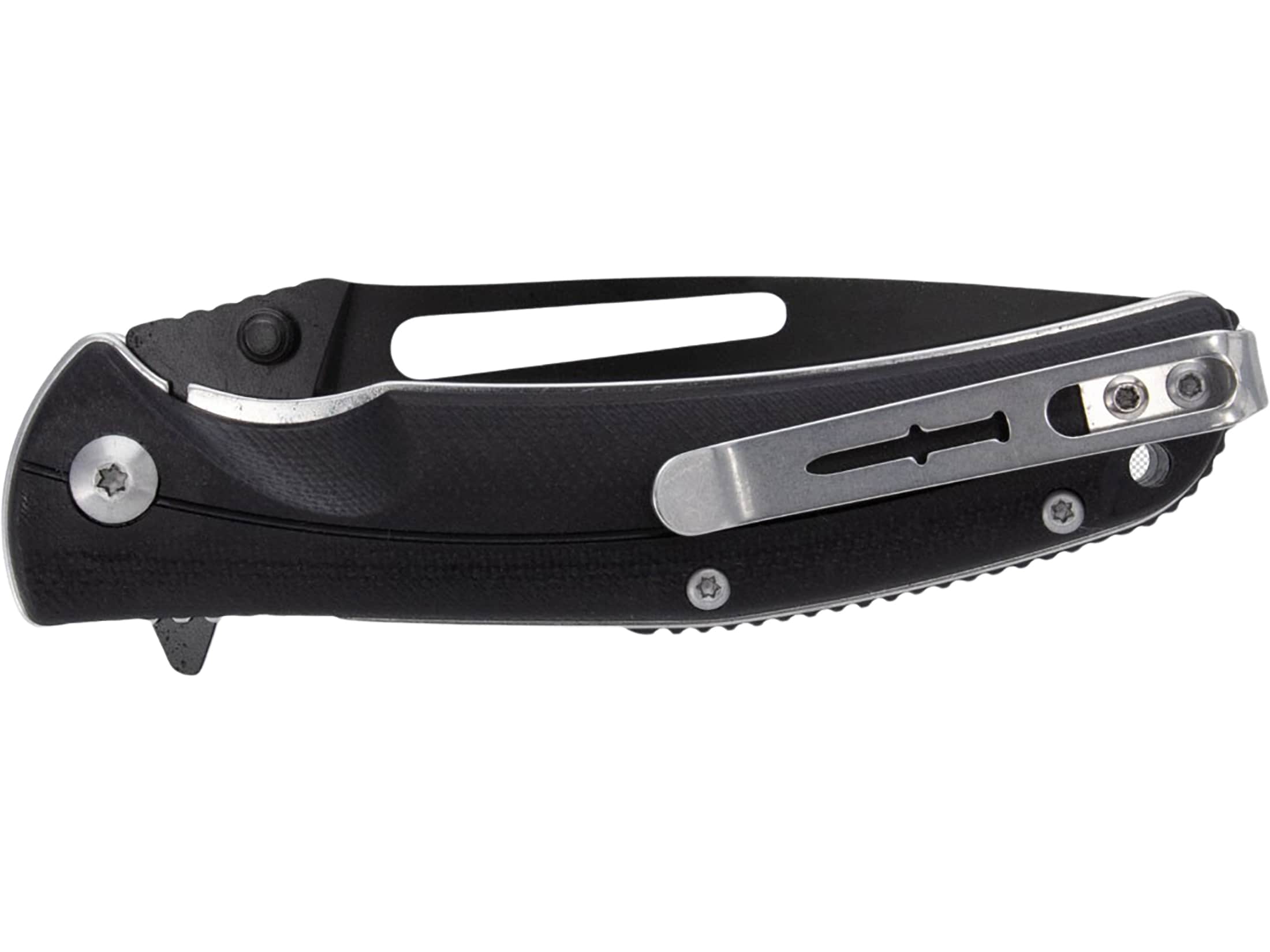 Camillus Shiloh Pocket Knife 3.3 Drop Point 8Cr13MoV Black Blade G-10