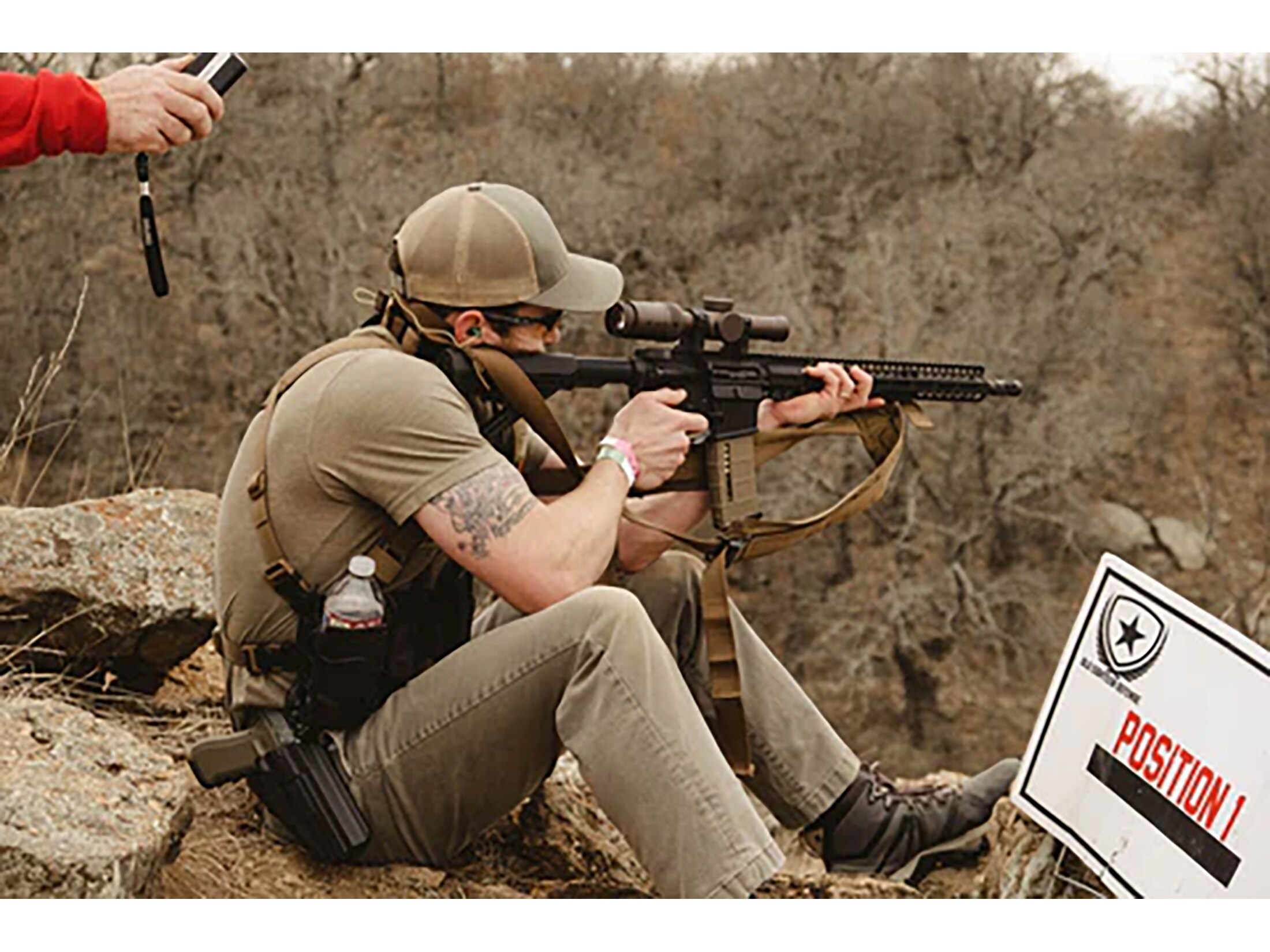 TAB Gear Biathlon Rifle Sling 2.0 Flush Cups Multicam