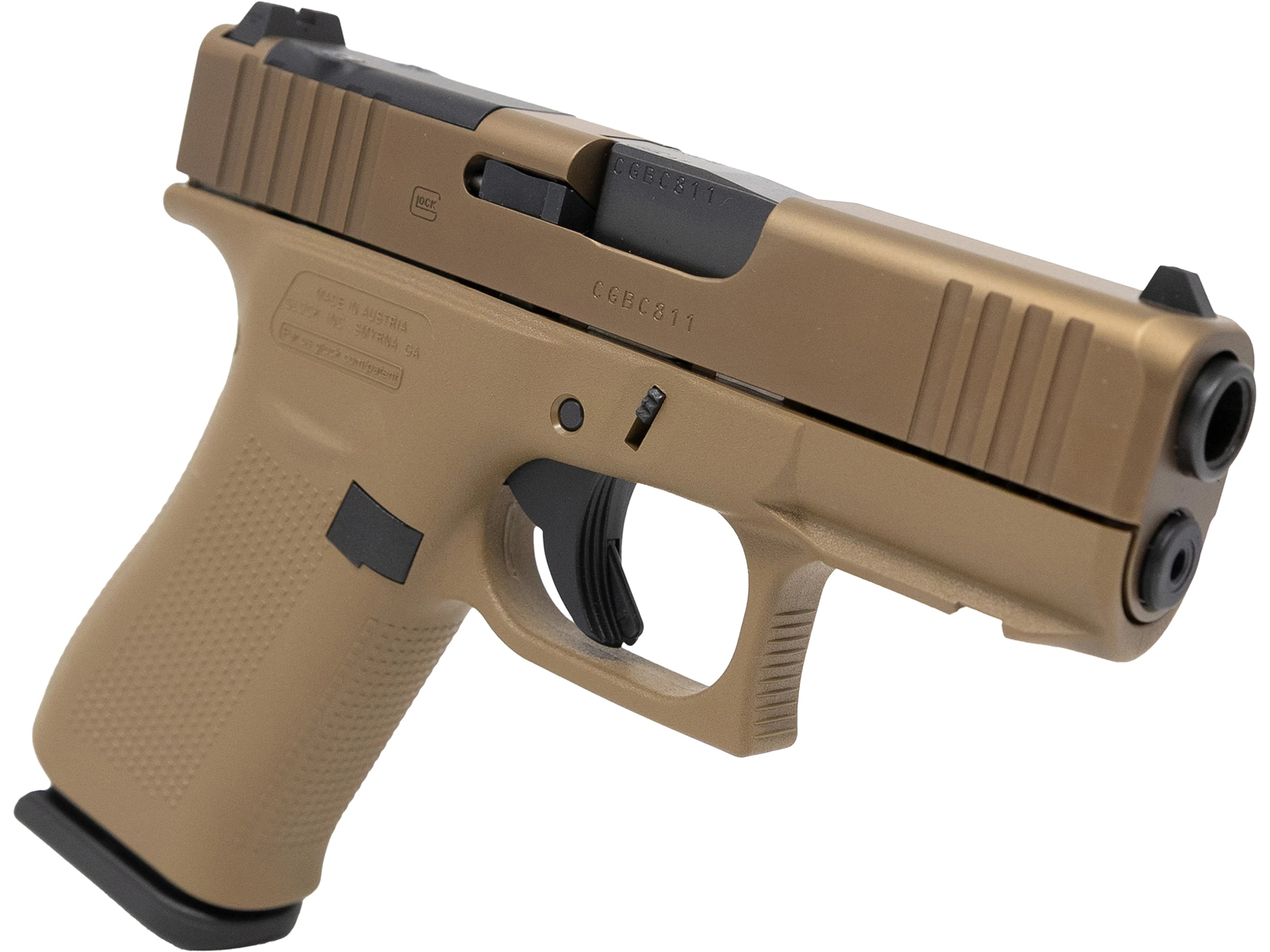 MANOF ベージュs Glock 43X MOS Semi-Automatic Pistol
