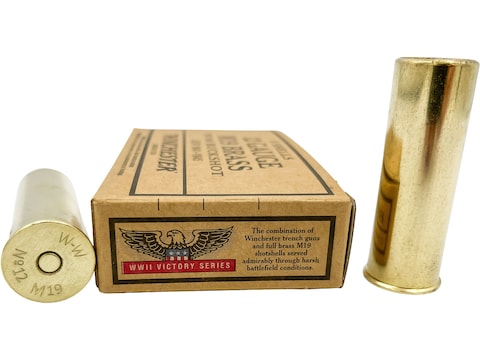 WWI Winchester Brass Shotgun Shells Box Reproduction - WWII Soldier